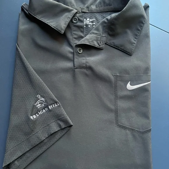 Nike Men's Polo Shirt with Pocket - Black - Picture 9 of 9